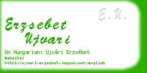 erzsebet ujvari business card
